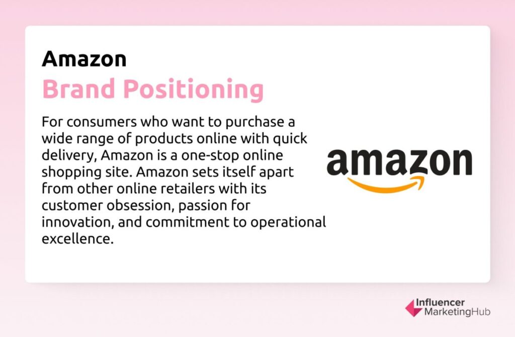 Amazon Brand Positioning