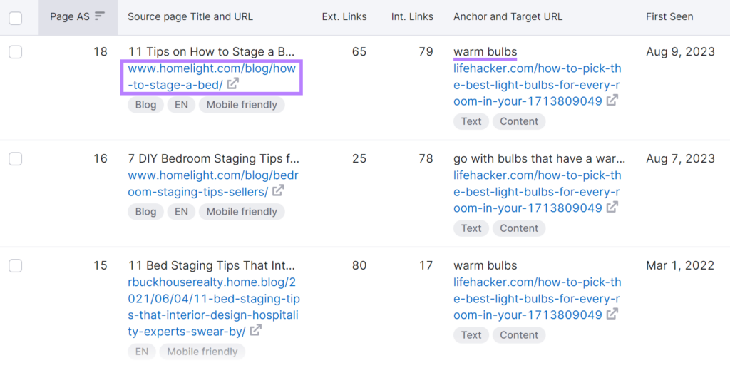 Backlink Analytics