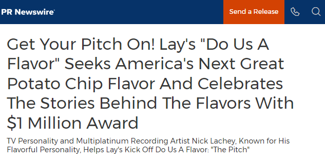 Lay’s Do Us a Flavor campaign