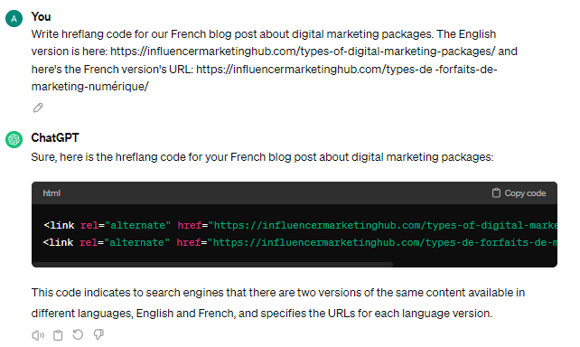 ChatGPT hreflang tags
