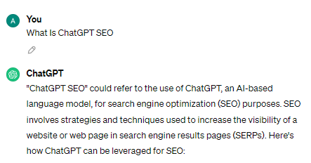 ChatGPT SEO
