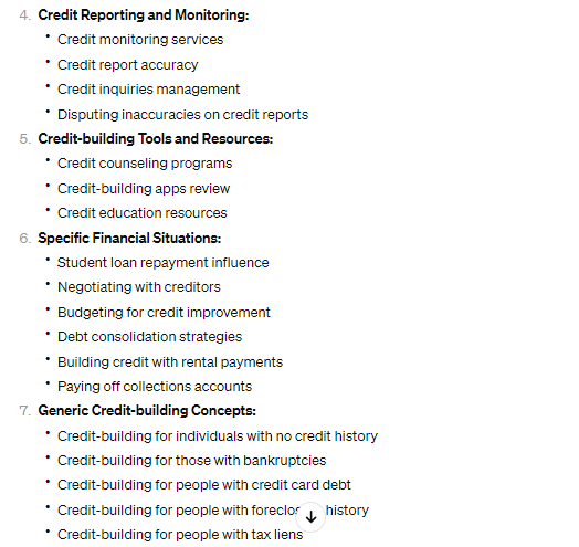 ChatGPT for keyword grouping
