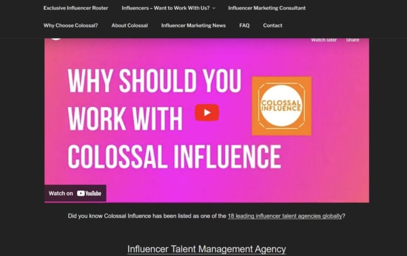 Colossal Influence
