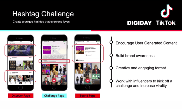 tiktok ad Hashtag challenge